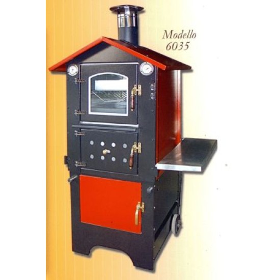 FORNO A LEGNA LEPRI ROSSO 60 VENTILATO