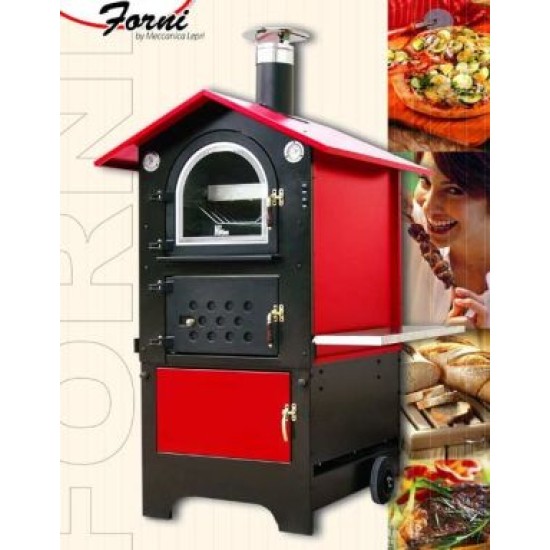 FORNO A LEGNA LEPRI ROSSO 80 VENTILATO
