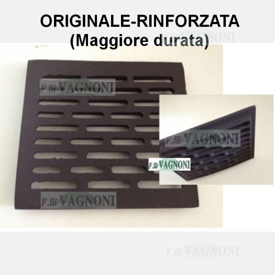 GRIGLIA IN GHISA PER CAMINO CLIMACALOR STUFA CM. 25x21.5