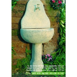 LAVANDINO FONTANA A PARETE Mod. 670 +RUBINETTO