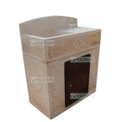LAVANDINO IN CEMENTO MOD. 513 RETTANGOLARE CON SPORTELLO