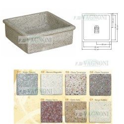 LAVANDINO IN GRANIGLIA DI MARMO Cm. 50 mod. 5361 VARI COLORI