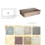 LAVANDINO IN GRANIGLIA DI MARMO Cm. 86 mod. 5363 VARI COLORI
