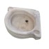 Lavandino in marmo angolare antico originale Cm. 40x40