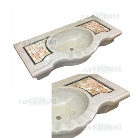 LAVANDINO LAVELLO IN MARMO CON INTARSI INTARSIATO 2016