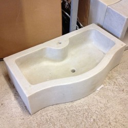 LAVANDINO LAVELLO IN MARMO MASSELLO Cm. 82x46/37