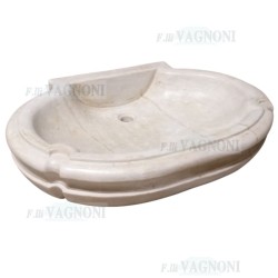 LAVANDINO LAVELLO IN MARMO VASCHETTA CONCHIGLIA CM. 80x57