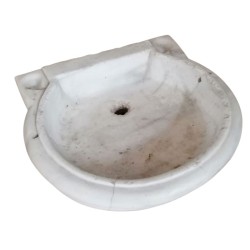 Lavandino Semicircolare in marmo antico originale cm. 50x44