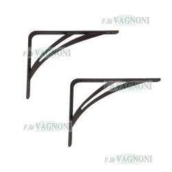 N° 2 STAFFE IN FERRO CORTEN MARRONE PER LAVANDINI ACQUAIO