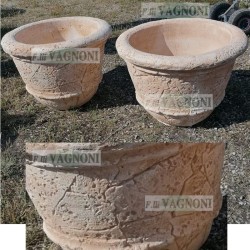 N° 2 VASI IN CEMENTO TIPO PIETRA CM. 60