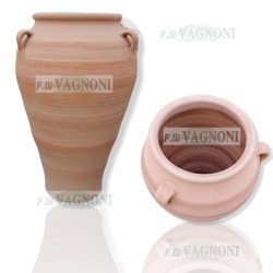 ORCIO ANFORA IN TERRACOTTA CON MANICI  CM. 100 -GR19A-