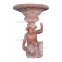 PUTTO CON VASO IN TERRACOTTA TOSCANA CM. 85