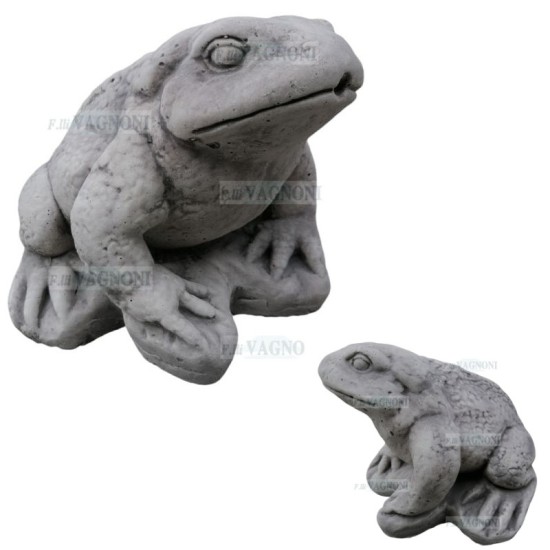 RANA RANOCCHIO DA GIARDINO IN CEMENTO CM. 26X26X24