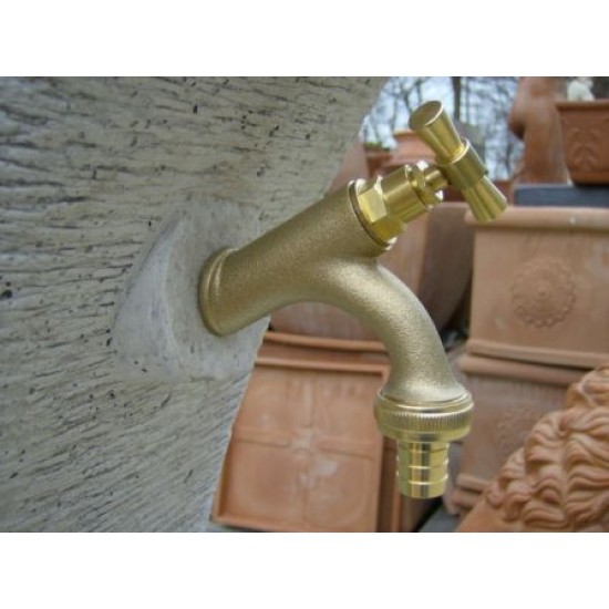 RUBINETTO IN OTTONE SABBIATO MANIGLIA