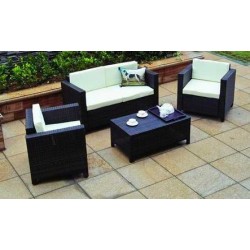 SET SALOTTO + TAVOLINO IN POLYRATTAN MOD. 419101