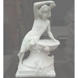 STATUA BACCO ALLA FONTE  IN CEMENTO CM. 100