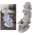 STATUA BAMBINA CON CARRIOLA FIORIERA IN CEMENTO
