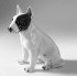 STATUA CANE BULL TERRIER IN CERAMICA CM. 47 -ANIMALI-