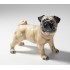 STATUA CANE CARLINO IN PIEDI IN CERAMICA -ANIMALI-