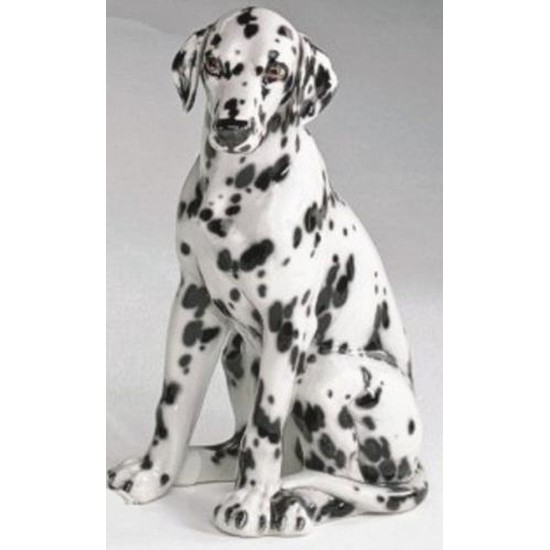 STATUA CANE DALMATA  IN CERAMICA CM. 58 -ANIMALI-