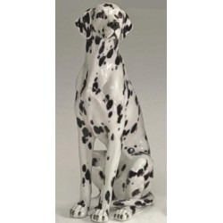 STATUA CANE DALMATA IN CERAMICA CM. 90 -ANIMALI-