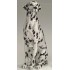 STATUA CANE DALMATA IN CERAMICA CM. 90 -ANIMALI-