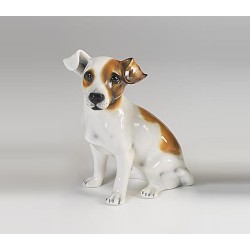 STATUA CANE JACK RUSSEL IN CERAMICA CM. 27 -ANIMALI-