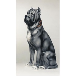 STATUA CANE MASTINO IN CERAMICA CM. 105 -ANIMALI-