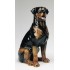 STATUA CANE ROTTWEILER IN CERAMICA CM. 70 -ANIMALI-