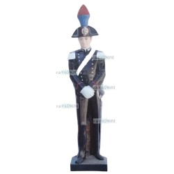 STATUA CARABINIERE IN CEMENTO COLORATO CM. 145