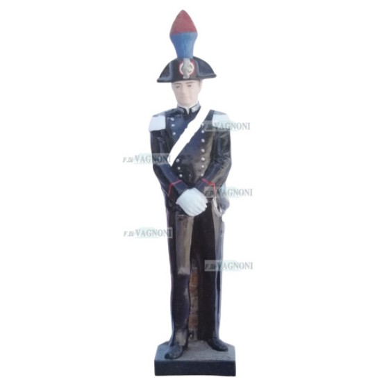 STATUA CARABINIERE IN CEMENTO COLORATO CM. 145