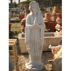STATUA IN MARMO  MADONNA DI LOURDES Cm. 150
