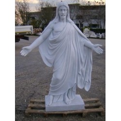 STATUA IN MARMO CRISTO REDENTORE Cm. 160