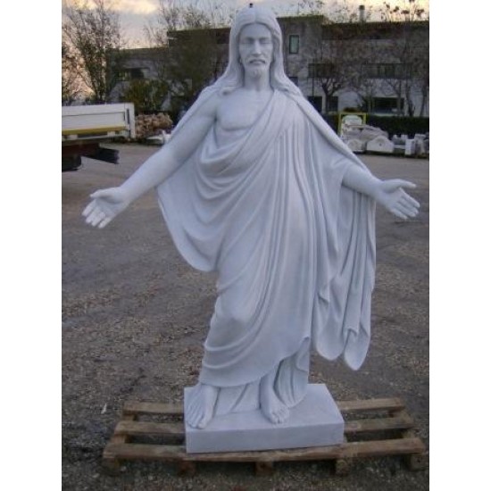 STATUA IN MARMO CRISTO REDENTORE Cm. 160