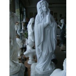 STATUA IN MARMO MADONNA DI LOURDES Cm. 80