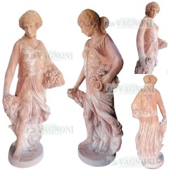 STATUA IN TERRACOTTA TOSCANA STAGIONE PRIMAVERA CM. 145