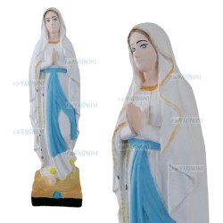 STATUA MADONNA DI LOURDES IN CEMENTO COLORATO CM. 50
