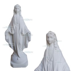 STATUA MADONNA IMMACOLATA IN CEMENTO BIANCO CM. 46