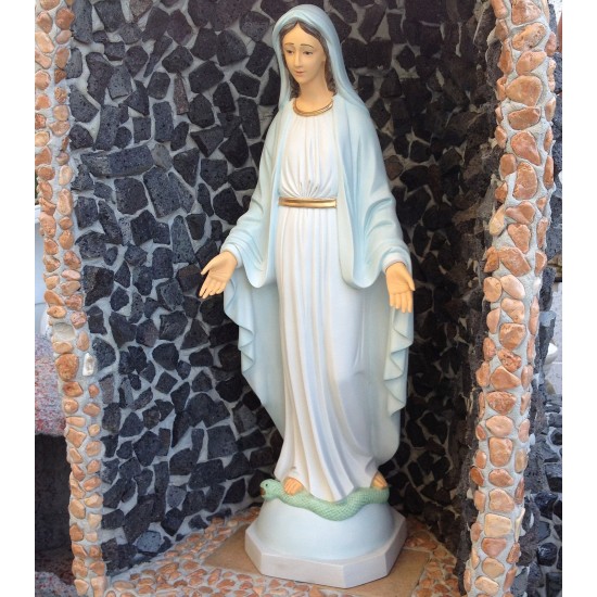 STATUA MADONNA IMMACOLATA IN MARMO RESINA CM. 120