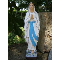 STATUA MADONNA LOURDES CM.40 IN RESINA INFRANGIBILE X ESTERNO