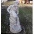 STATUA PESCATORE CON PESCE IN CEMENTO CM. 90