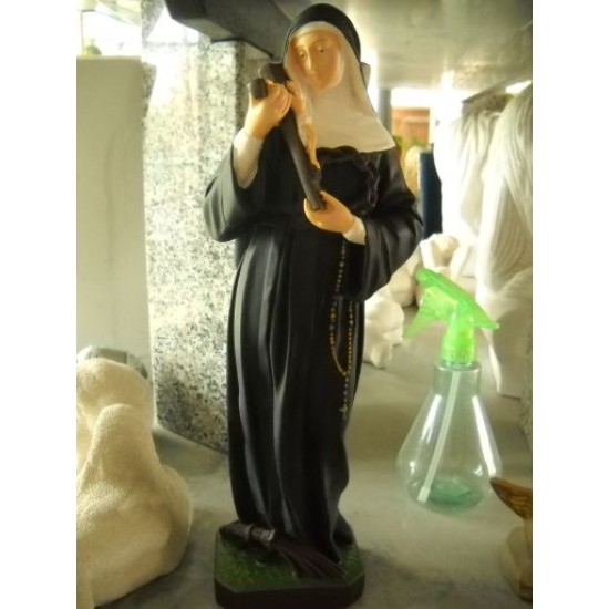 STATUA SANTA RITA IN RESINA INFRANGIBILE X ESTERNO  Cm. 40