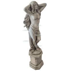 STATUA VENERE RISVEGLIO + BASE IN CEMENTO CM. 162
