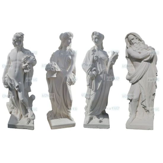 STATUE QUATTRO STAGIONI IN CEMENTO CM. 130