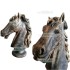 TESTA DI CAVALLO IN CEMENTO BRONZO CM. 90