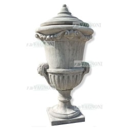 VASO A CALICE IN CEMENTO CON COPERCHIO CM. 160X80/252