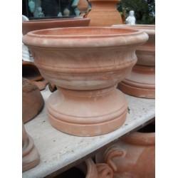 VASO A CALICE IN TERRACOTTA TOSCANA MOD. COPPA  BASSA