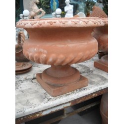 VASO A CALICE IN TERRACOTTA TOSCANA MOD. COPPA IMPERO
