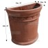 VASO A PARETE MURO IN TERRACOTTA CM. 37X19X37