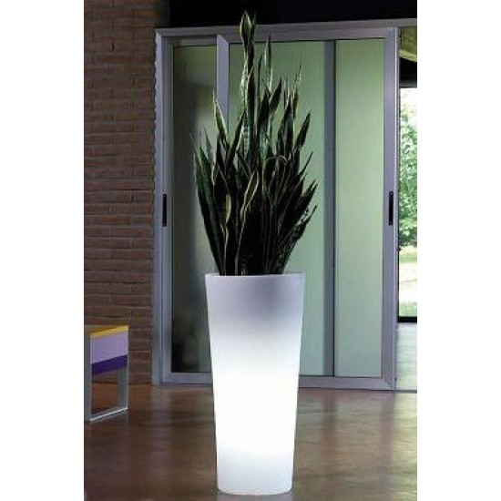 VASO IN RESINA LUMINOSO ALTEZZA cm. 85x38
